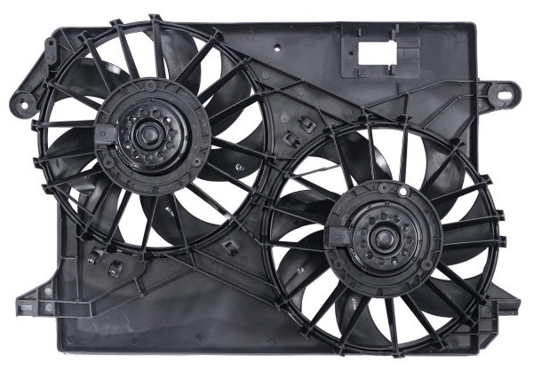 Spectra Radiator Dual Electric Fans 09-up LX, Challenger - Click Image to Close